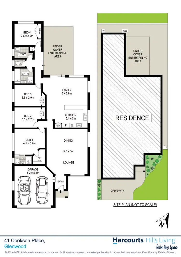 Floorplan of Homely house listing, 41 Cookson Place, Glenwood NSW 2768