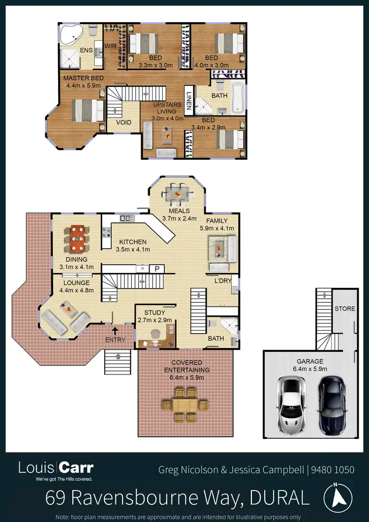 Floorplan of Homely house listing, 69 Ravensbourne Way, Dural NSW 2158