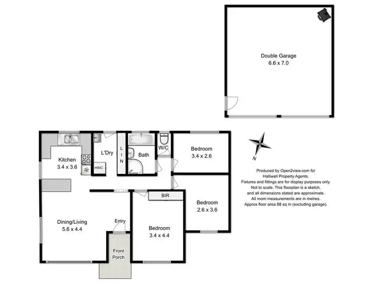 Floorplan of Homely house listing, 26 Walpole Crescent, Latrobe TAS 7307