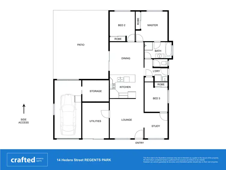 Floorplan of Homely house listing, 14 Hedera Street, Regents Park QLD 4118