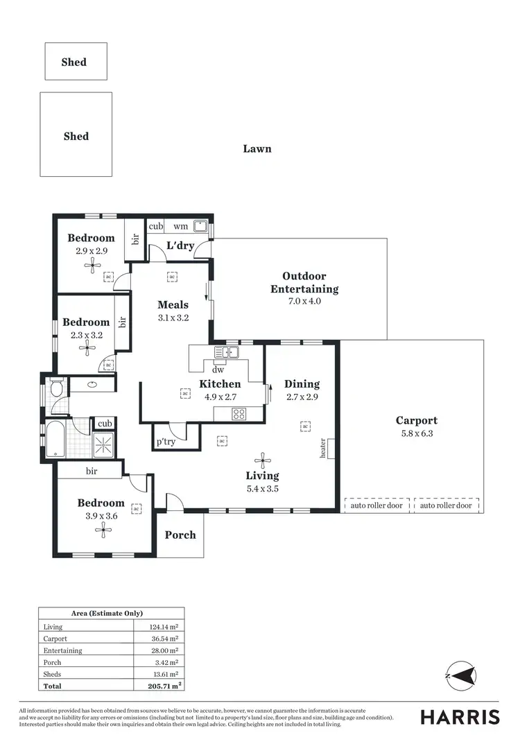 Floorplan of Homely house listing, 5 Balmoral Court, Morphett Vale SA 5162