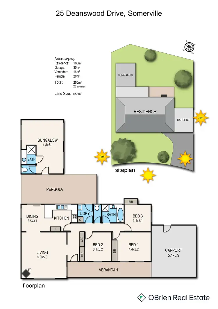 Floorplan of Homely house listing, 25 Deanswood Drive, Somerville VIC 3912