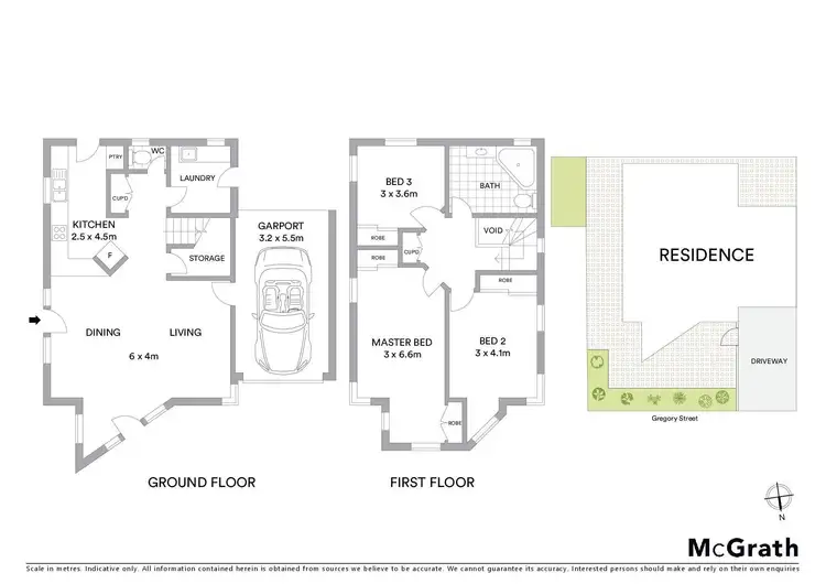 Floorplan of Homely house listing, 207 Gregory Street Street, Soldiers Hill VIC 3350