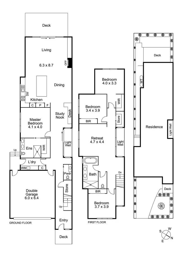 Floorplan of Homely townhouse listing, 10 Monaco Street, Doncaster VIC 3108