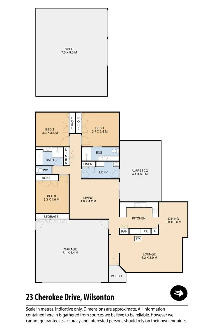 Floorplan of Homely house listing, 23 Cherokee Drive, Wilsonton QLD 4350