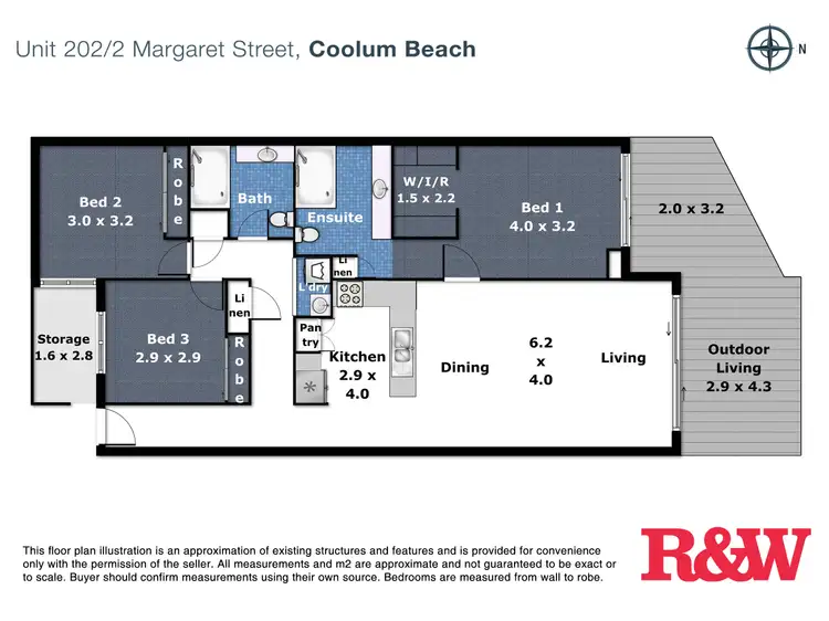 Floorplan of Homely unit listing, 202/2 Margaret Street, Coolum Beach QLD 4573