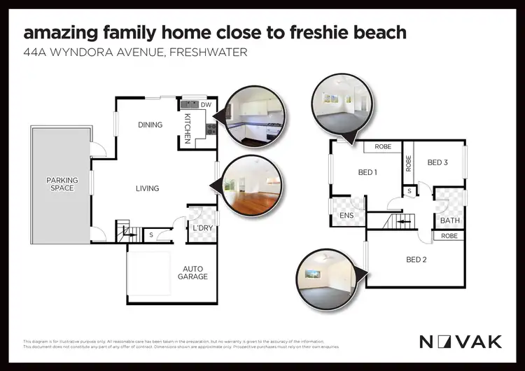 Floorplan of Homely house listing, 44A Wyndora Avenue, Freshwater NSW 2096