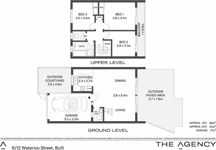 Floorplan of Homely townhouse listing, 6/12 Waterloo Street, Bulli NSW 2516