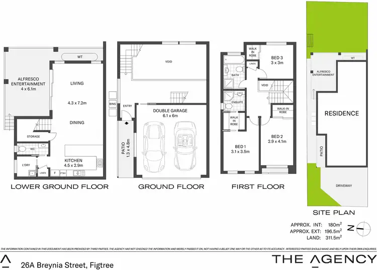 Floorplan of Homely semi-detached listing, 26A Breynia Street, Figtree NSW 2525