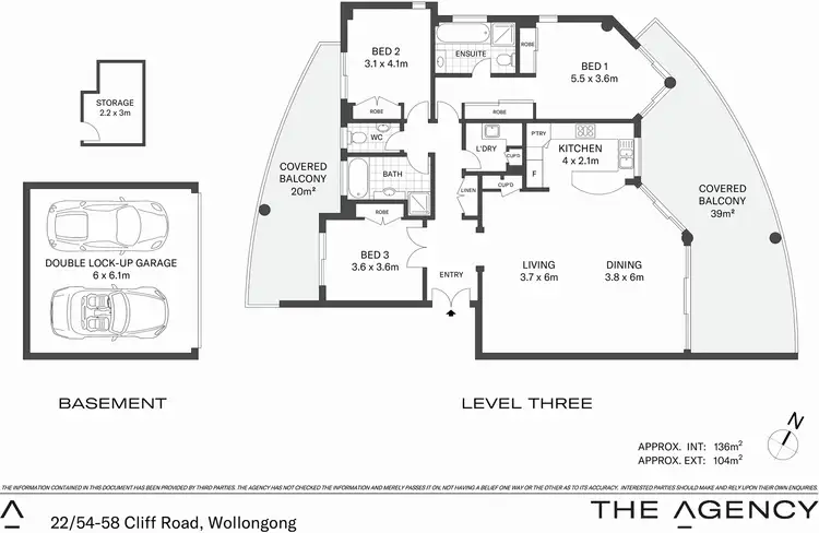 Floorplan of Homely apartment listing, 22/54-58 Cliff Road, Wollongong NSW 2500