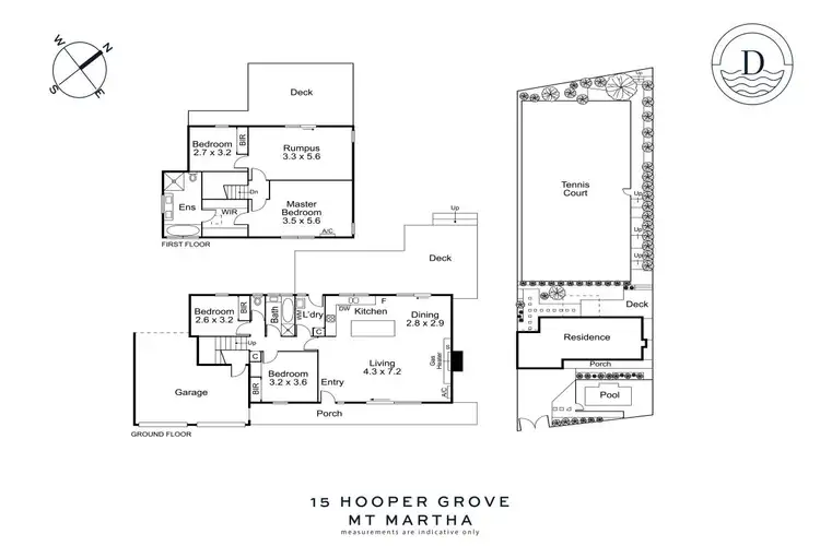 Floorplan of Homely house listing, 15 Hooper Grove, Mount Martha VIC 3934