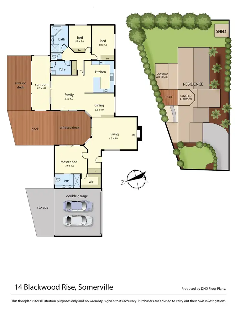 Floorplan of Homely house listing, 14 Blackwood Rise, Somerville VIC 3912