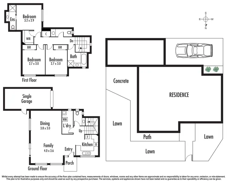 Floorplan of Homely townhouse listing, 1/1222 Heatherton Road, Noble Park VIC 3174