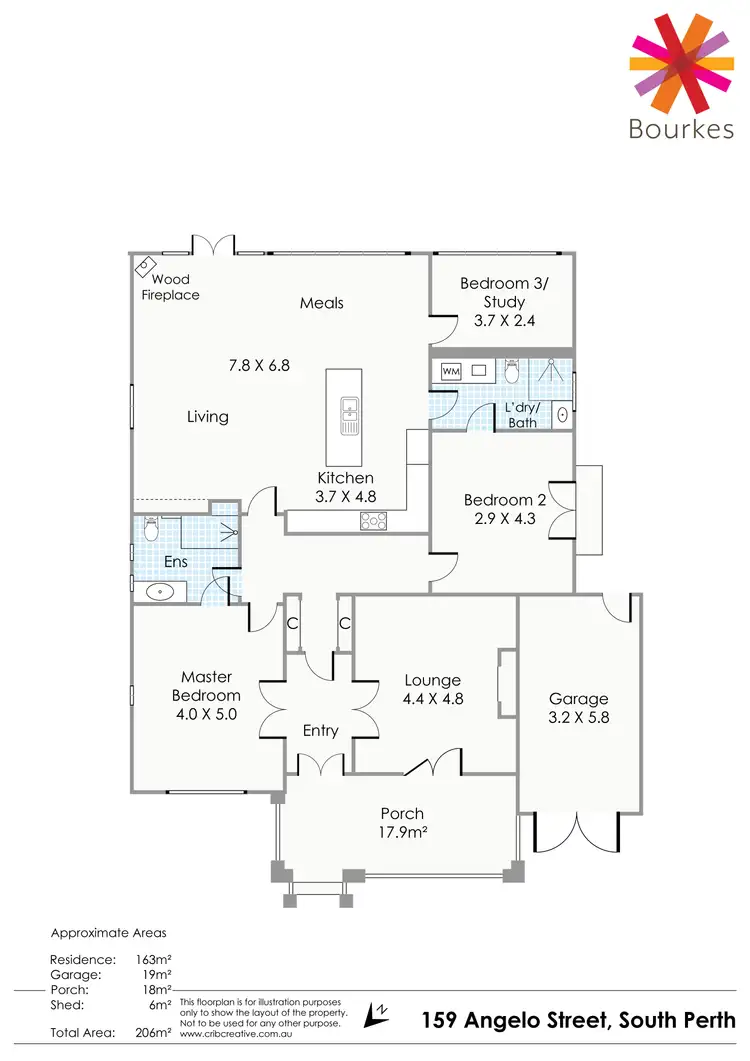 Floorplan of Homely house listing, 159 Angelo Street, South Perth WA 6151