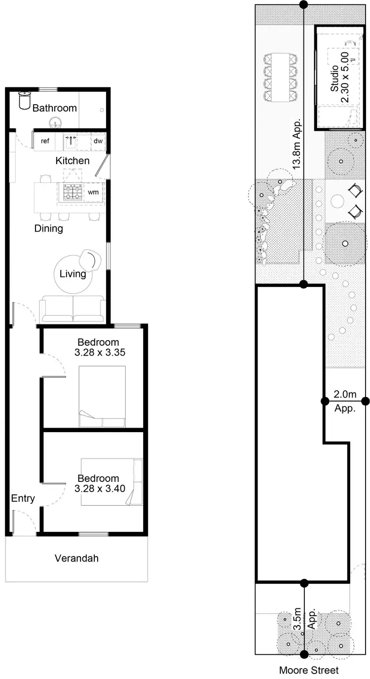 Floorplan of Homely house listing, 42 Moore Street, Footscray VIC 3011