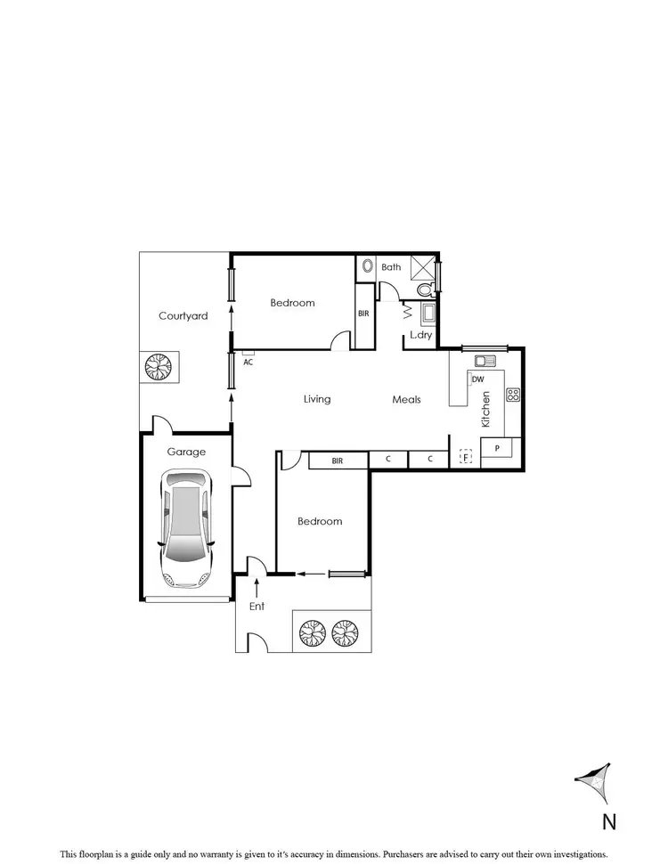 Floorplan of Homely apartment listing, 2/535 Highett Road, Highett VIC 3190