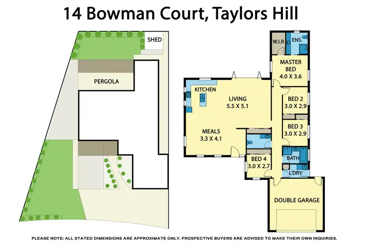 Floorplan of Homely house listing, 14 Bowman Court, Taylors Hill VIC 3037