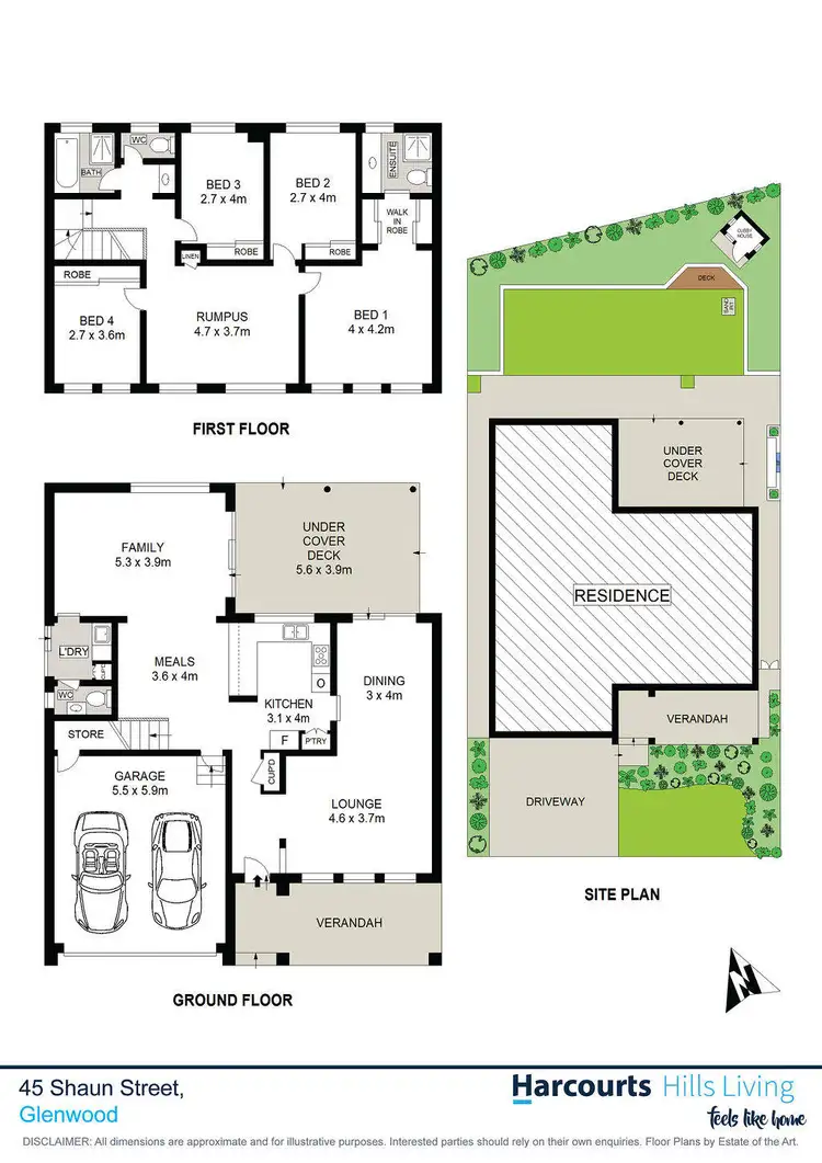 Floorplan of Homely house listing, 45 Shaun Street, Glenwood NSW 2768