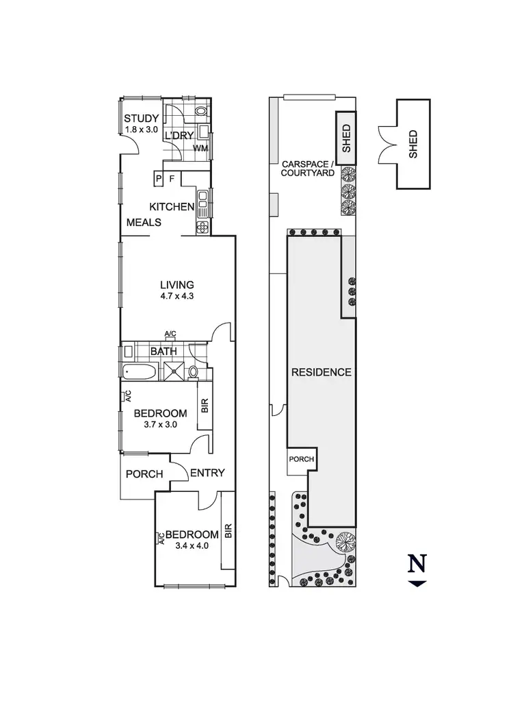 Floorplan of Homely house listing, 93A O'Hea Street, Coburg VIC 3058