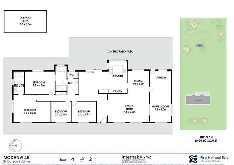 Floorplan of Homely house listing, 34 Dunromin Drive, Modanville NSW 2480