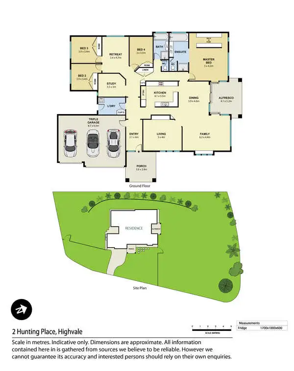 Floorplan of Homely house listing, 2 Hunting Place, Highvale QLD 4520