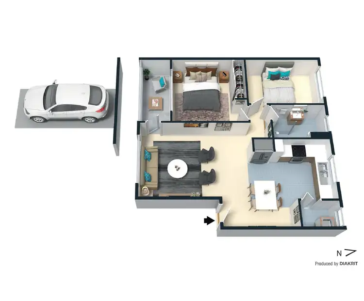 Floorplan of Homely unit listing, 10/73 Alfred Street, Ramsgate Beach NSW 2217