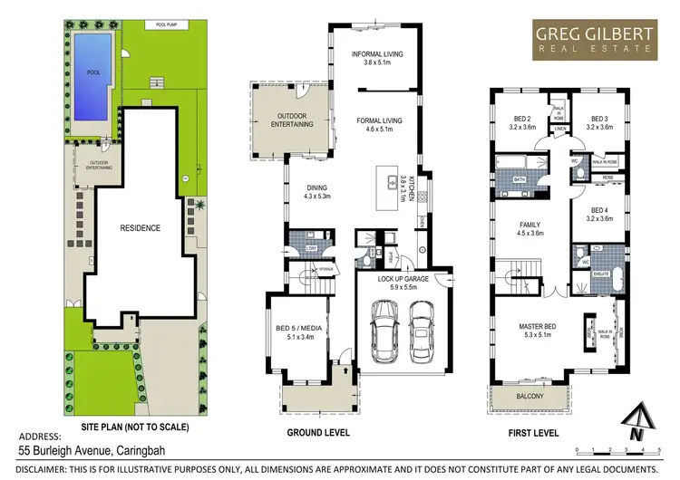Floorplan of Homely house listing, 55 Burleigh Avenue, Caringbah NSW 2229