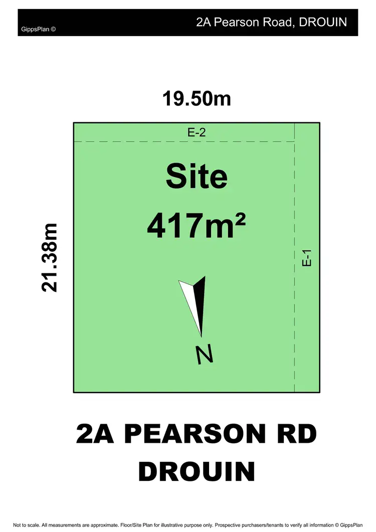 Floorplan of Homely land listing, 2A Pearson Road, Drouin VIC 3818