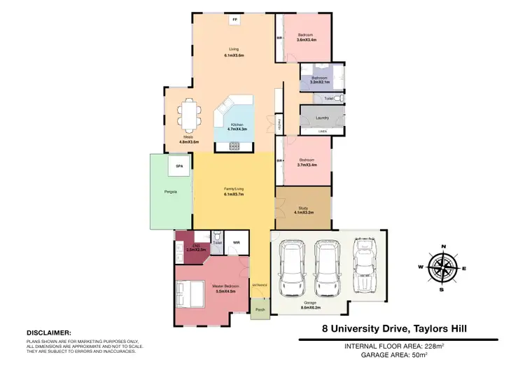 Floorplan of Homely house listing, 8 University Drive, Taylors Hill VIC 3037