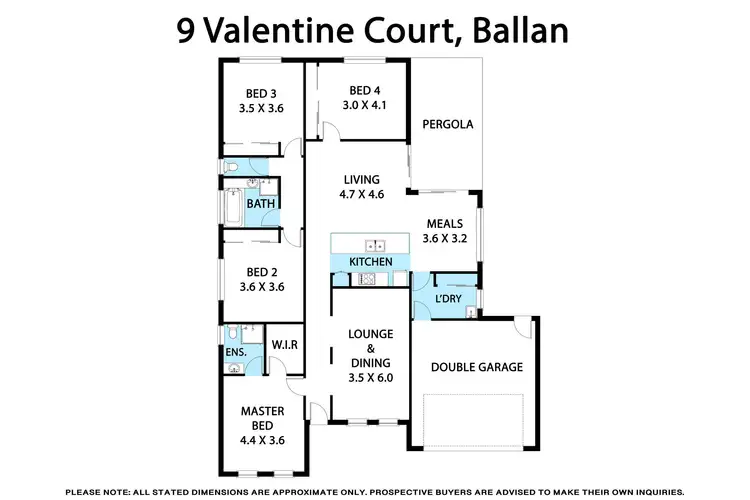 Floorplan of Homely house listing, 9 Valentine Court, Ballan VIC 3342