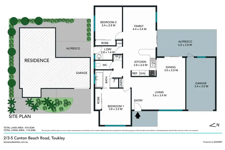 Floorplan of Homely house listing, 2/3-5 Canton Beach Road, Toukley NSW 2263