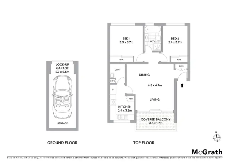Floorplan of Homely apartment listing, 6/54-58 Solander Street, Monterey NSW 2217