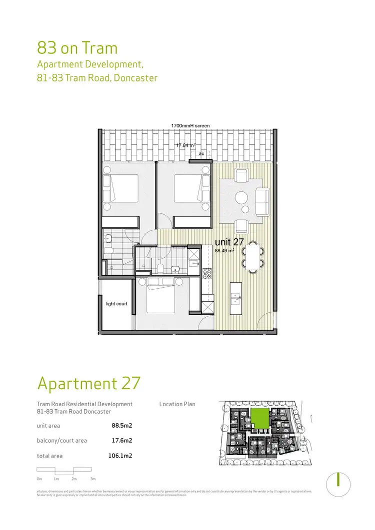Floorplan of Homely apartment listing, 110/83 Tram Road, Doncaster VIC 3108