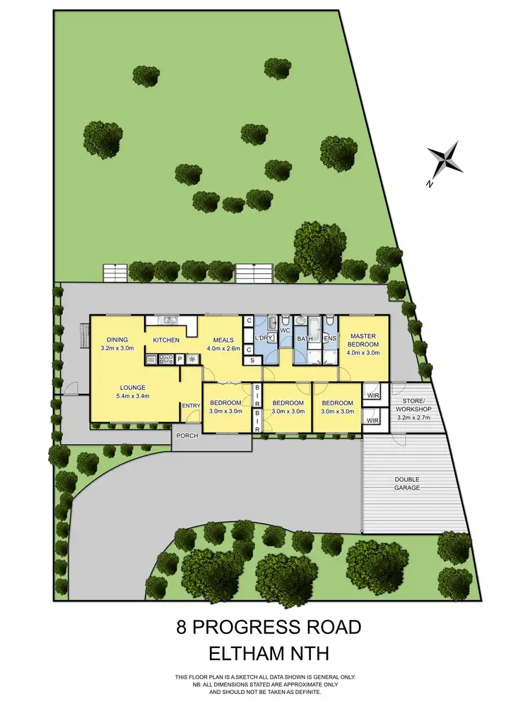 Floorplan of Homely house listing, 8 Progress Road, Eltham North VIC 3095