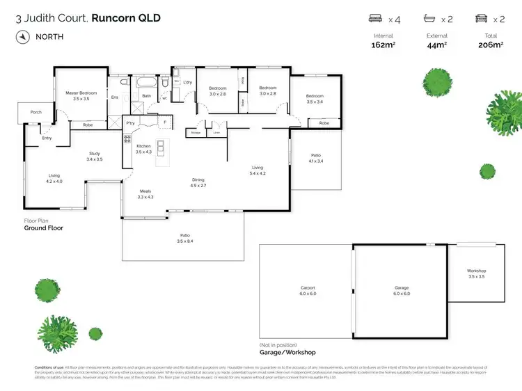 Floorplan of Homely house listing, 3 Judith Court, Runcorn QLD 4113