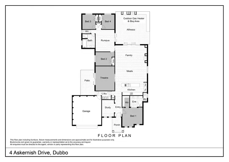 Floorplan of Homely house listing, 4 Askernish Drive, Dubbo NSW 2830