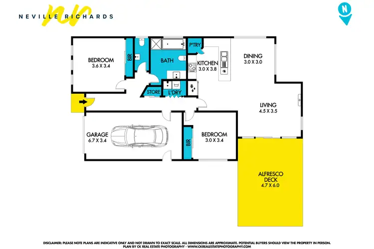 Floorplan of Homely unit listing, 6/12 Ward Street, St Leonards VIC 3223
