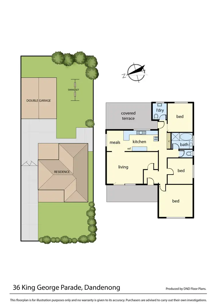Floorplan of Homely house listing, 36 King George Parade, Dandenong VIC 3175