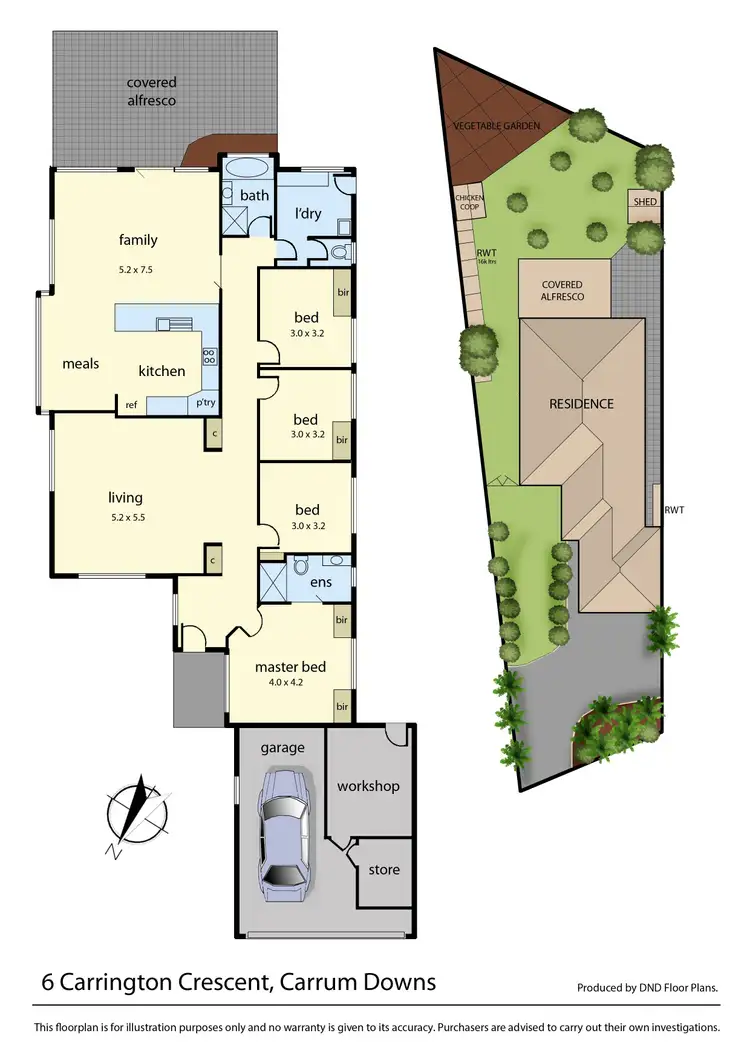 Floorplan of Homely house listing, 6 Carrington Crescent, Carrum Downs VIC 3201