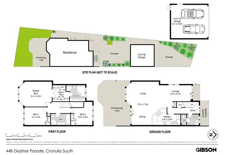 Floorplan of Homely semi-detached listing, 44B Glaisher Parade, Cronulla NSW 2230