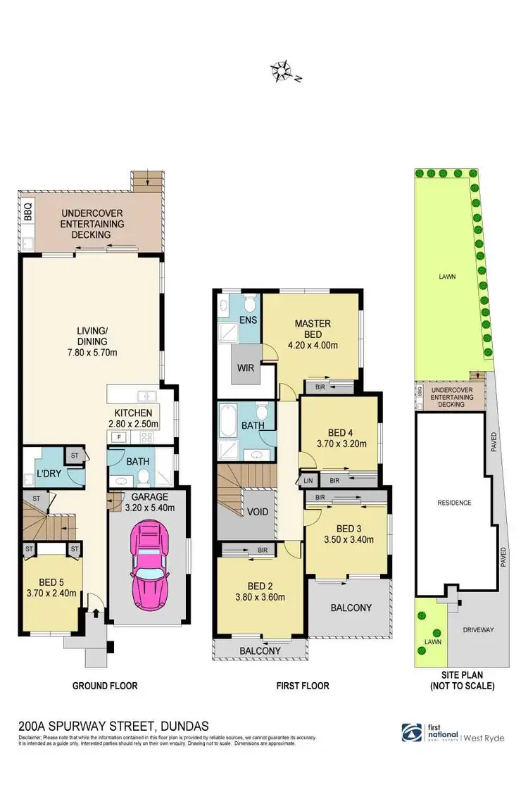 Floorplan of Homely semi-detached listing, 200A Spurway Street, Dundas NSW 2117