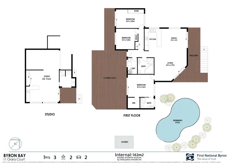 Floorplan of Homely house listing, 11 Orara Court, Byron Bay NSW 2481