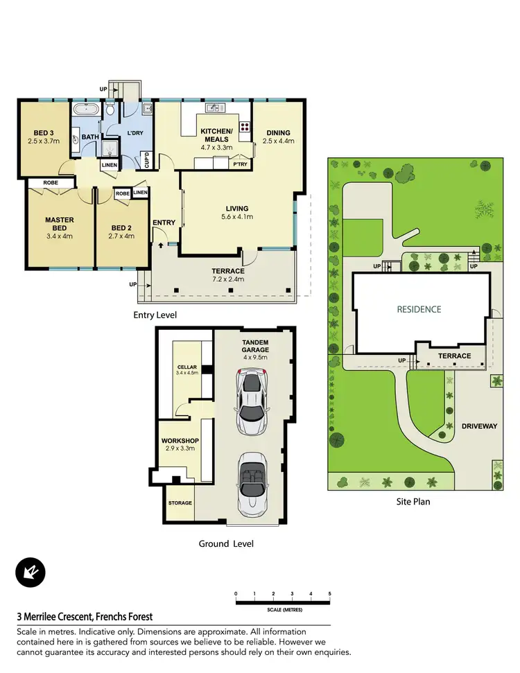 Floorplan of Homely house listing, 3 Merrilee Crescent, Frenchs Forest NSW 2086