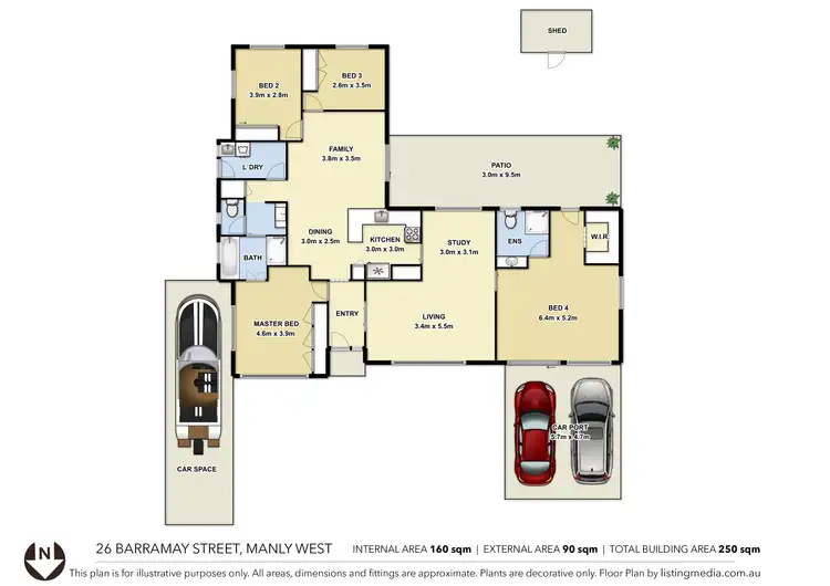 Floorplan of Homely house listing, 26 Barramay Street, Manly West QLD 4179