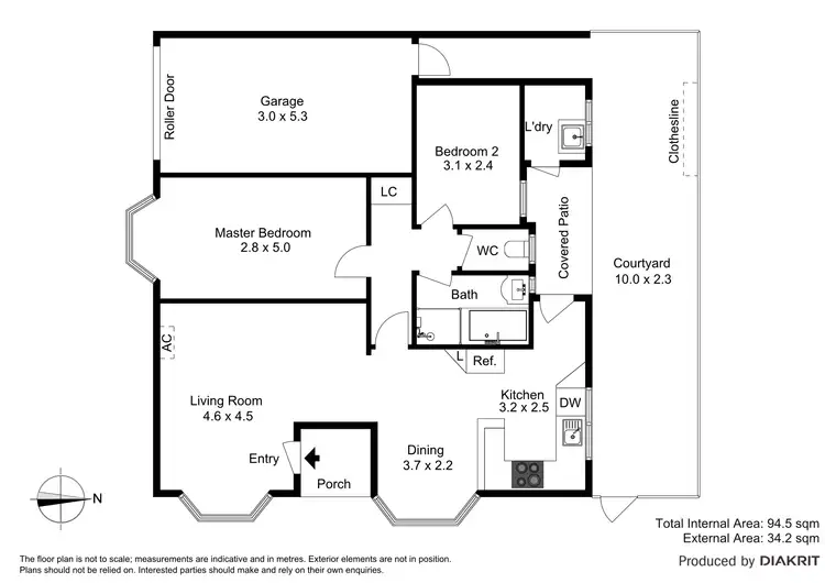 Floorplan of Homely unit listing, 1/25 Sandford Street, Kensington Gardens SA 5068