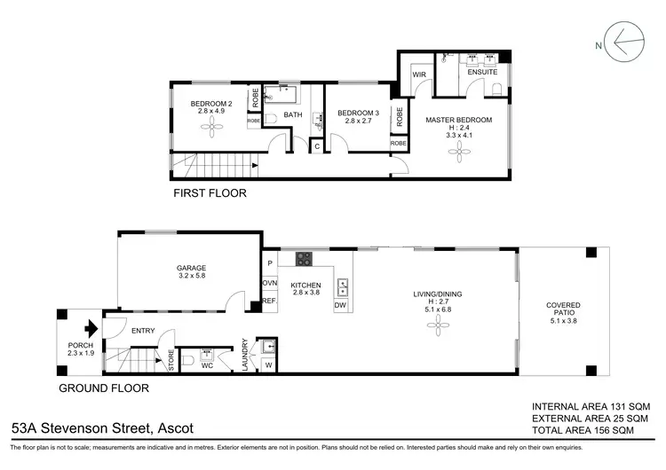 Floorplan of Homely house listing, 53A Stevenson Street, Ascot QLD 4007