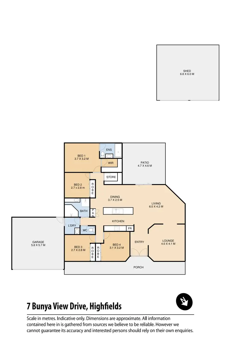 Floorplan of Homely house listing, 7 Bunya View Drive, Highfields QLD 4352