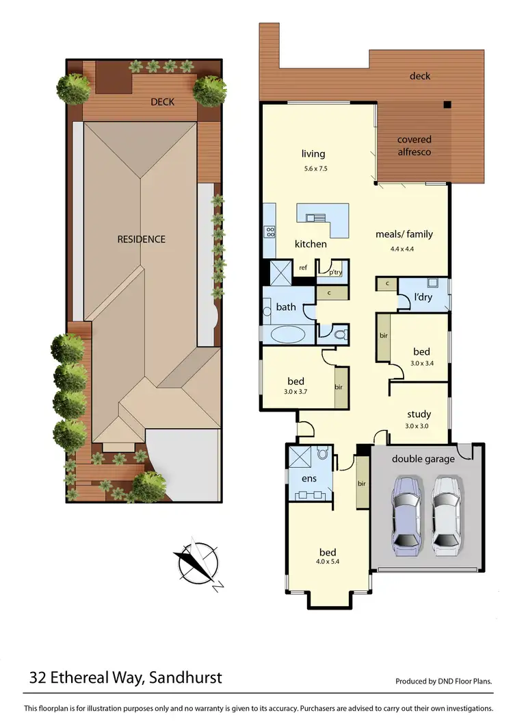 Floorplan of Homely house listing, 32 Ethereal Way, Sandhurst VIC 3977