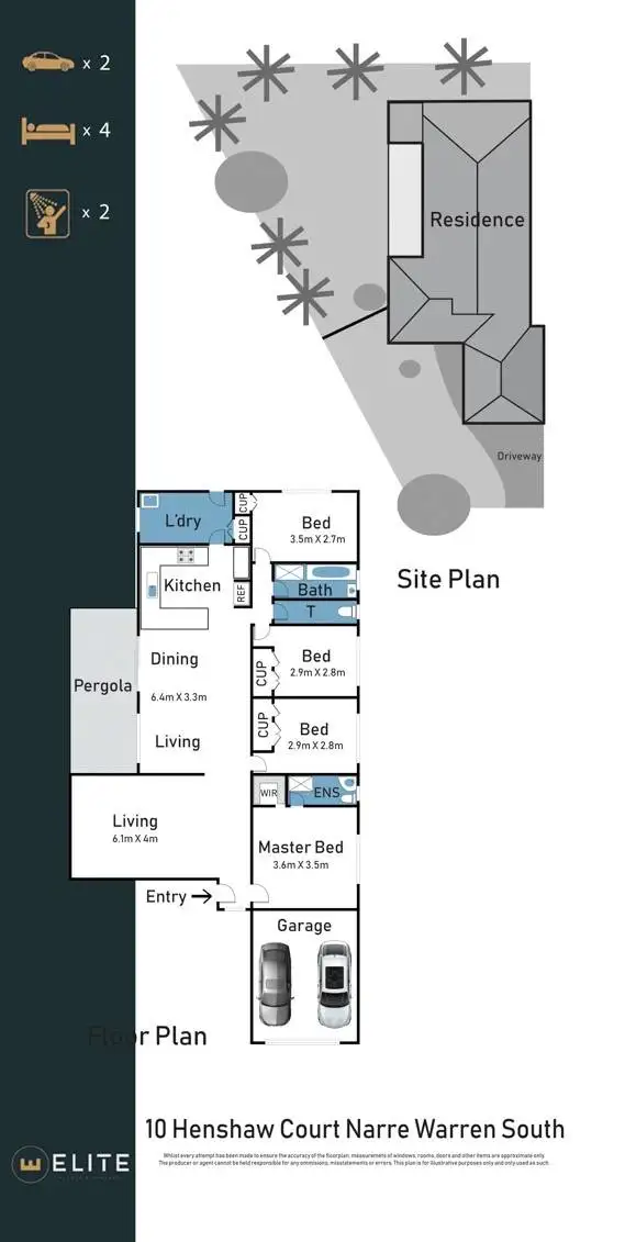 Floorplan of Homely house listing, 10 Henshaw Court, Narre Warren South VIC 3805