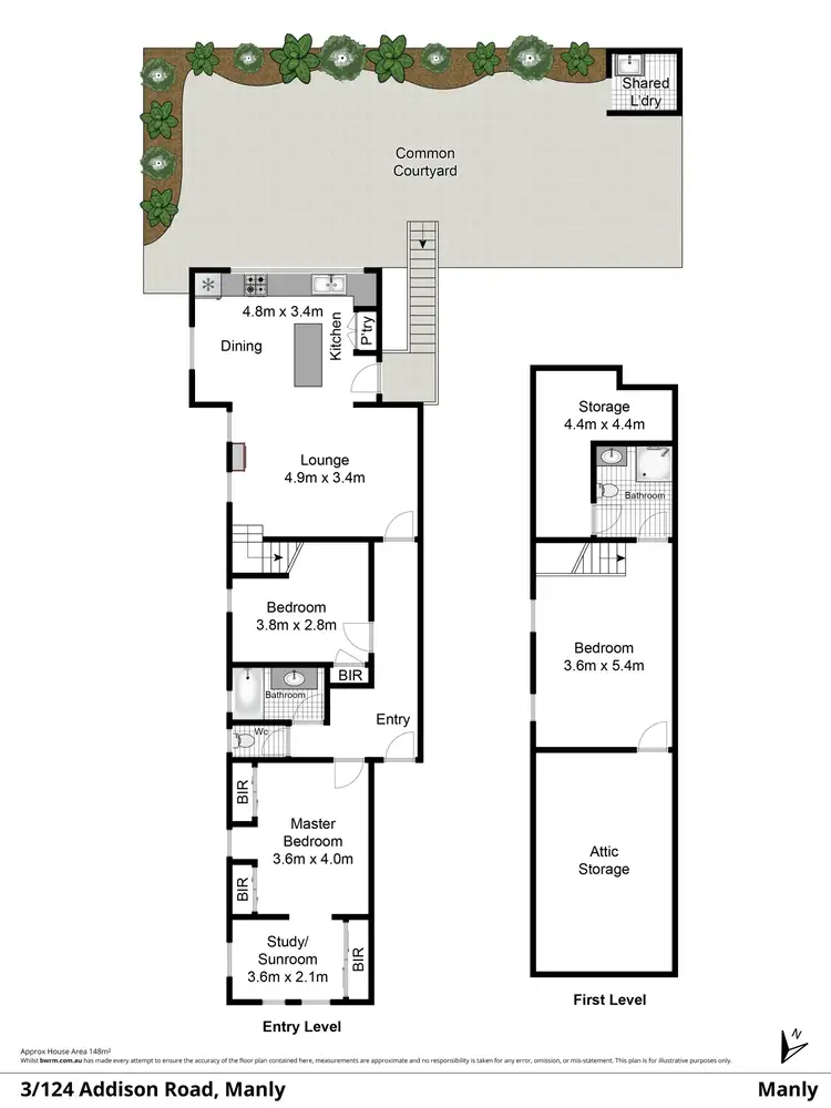 Floorplan of Homely apartment listing, 3/124 Addison Road, Manly NSW 2095